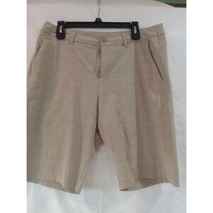Hang Ten Men's Khaki Textured Straight Fit Shorts Size 34